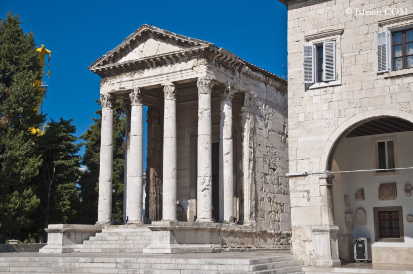 Augustus-Tempel in Pula - Istrien - Kroatien