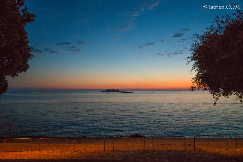 Vrsar Sonnenuntergang am Strand - Istrien - Kroatien