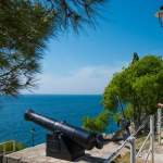 Kanone mit Meerblick in Rovinj - Mai 2015